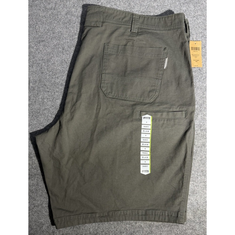 NWT Duluth Trading Co. Flex Fire Hose Men's 48 Relax Fit Olive Green Utility